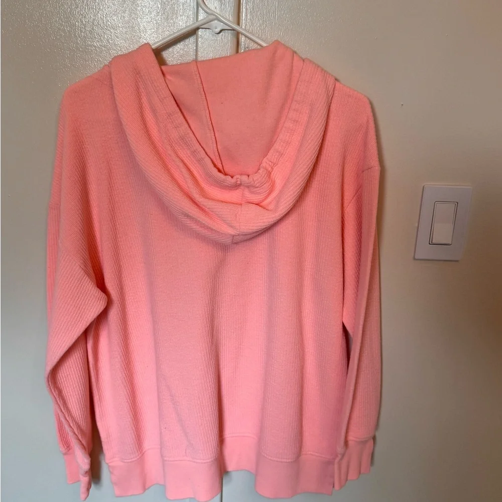 Maurices Coral Pink Hoodie with Drawstrings - Picture 4 of 4